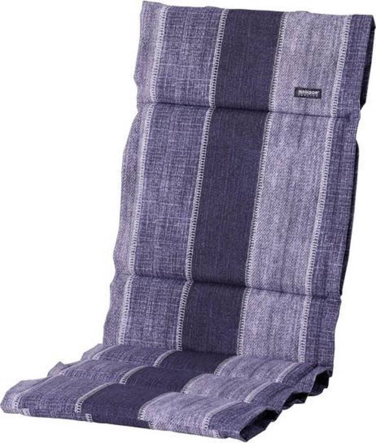 Madison tuinkussen fiber sling Denim stripe 123x50 cm blauw