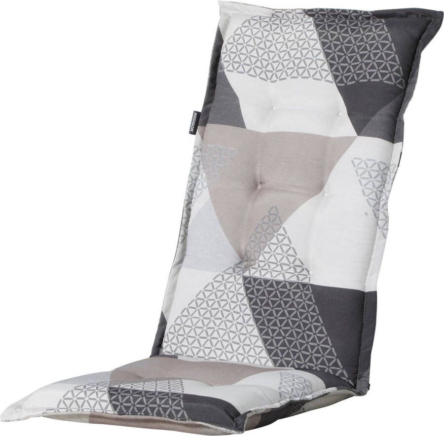 Madison tuinkussen hoge rug 123x50 cm Triangle Grijs Standenstoel