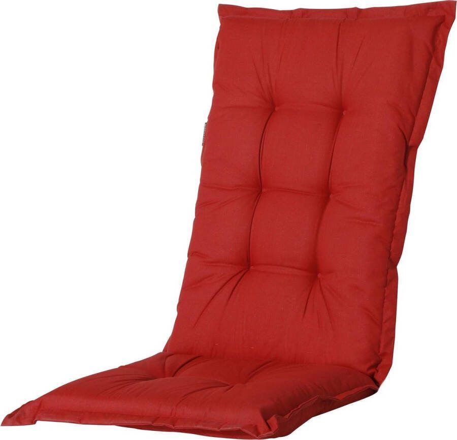 Madison Tuinstoelkussen Basic 123 X 50 X 7 Cm Polykatoen Rood