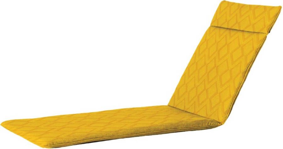Madison Tuinkussen Ligbedkussen 190x60cm Graphic Yellow Geel