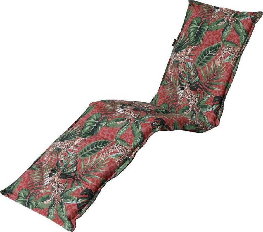 Madison Tuinkussen Loungekussen 200 x 60cm Lenny Rood Ligbedkussen