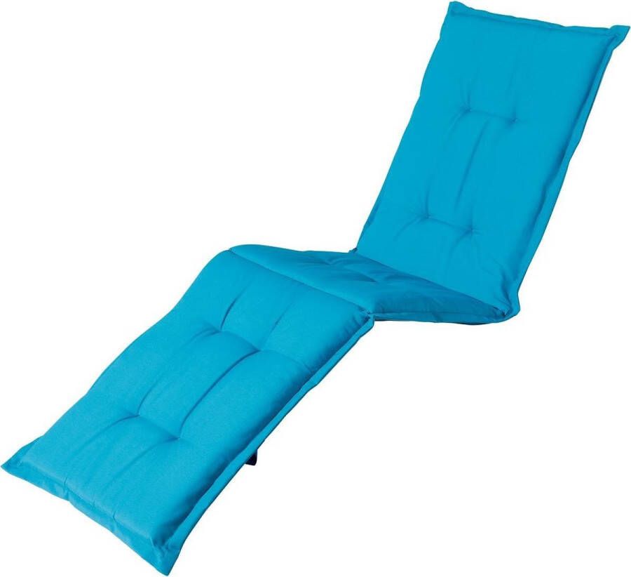 Madison Tuinkussen Loungekussen 200 x 60cm Panama Aqua Blauw Ligbedkussen