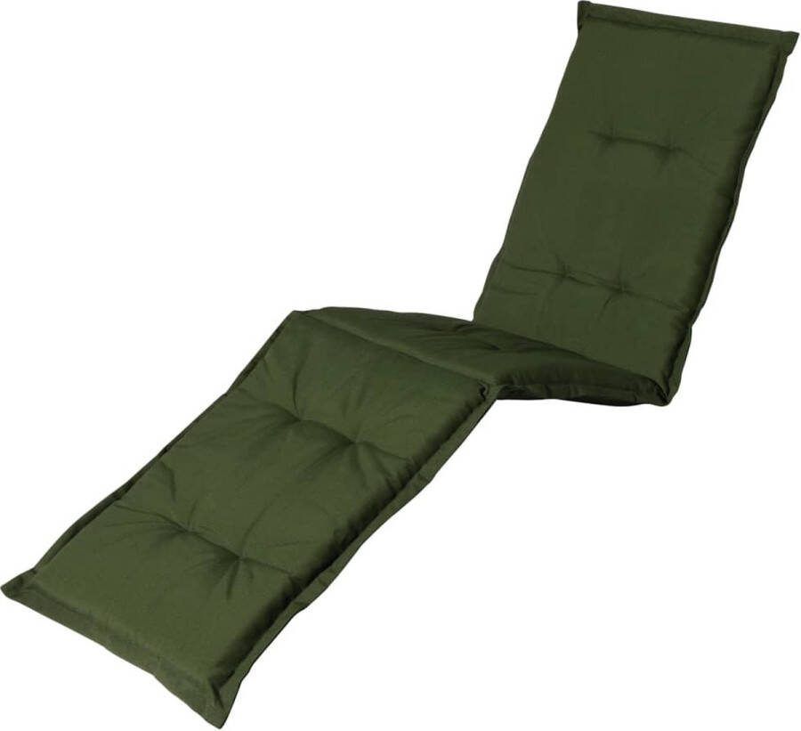 Madison Tuinkussen Loungekussen 200 x 60cm Panama Groen Ligbedkussen