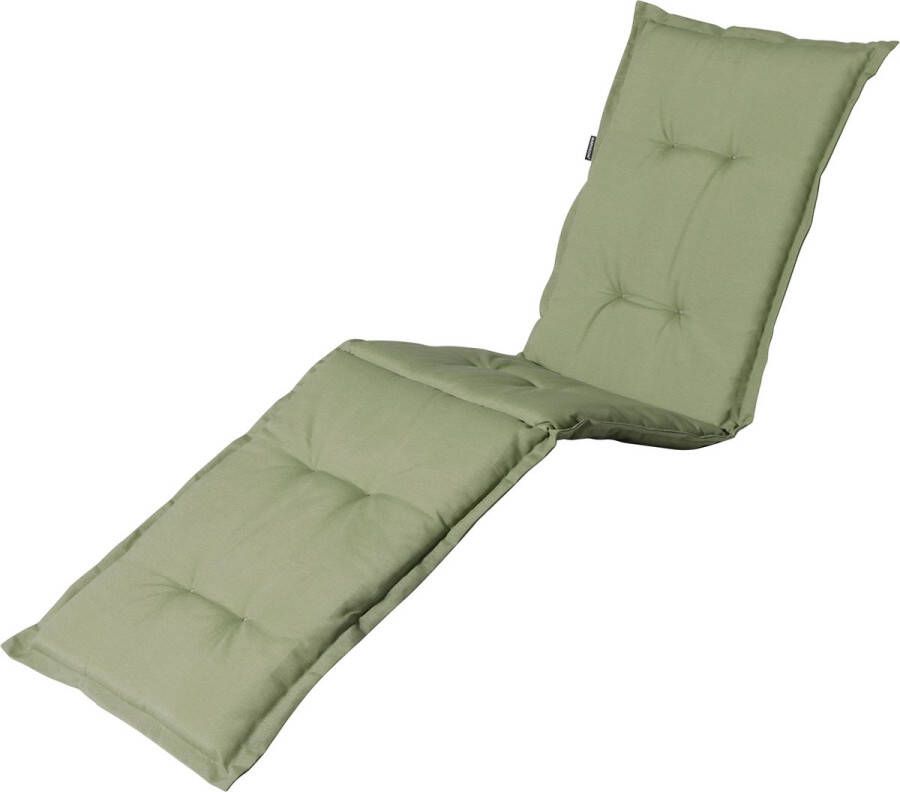 Madison Tuinkussen Loungekussen 200 x 60cm Panama Sage Groen Ligbedkussen