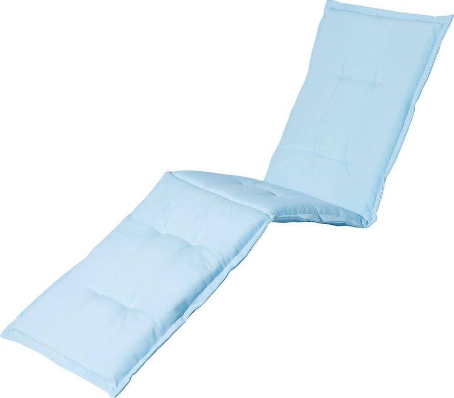 Madison Tuinkussen Loungekussen 200 x 60cm Panama Sky Blauw Ligbedkussen