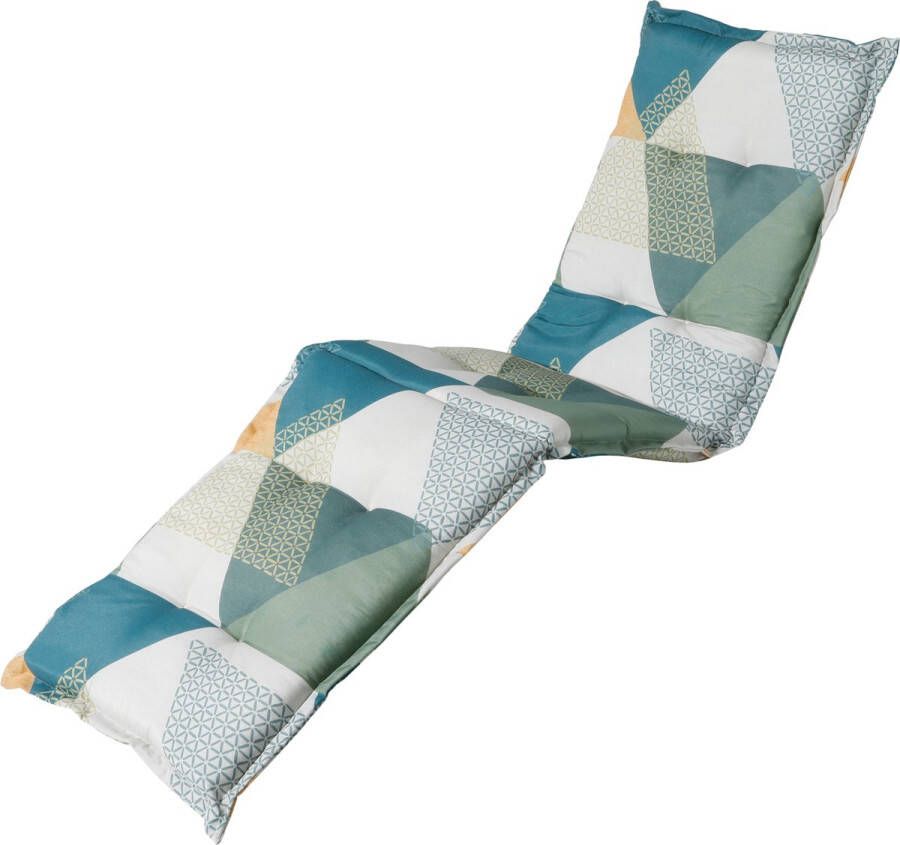 Madison Tuinkussen Loungekussen 200 x 60cm Triangle Groen Ligbedkussen