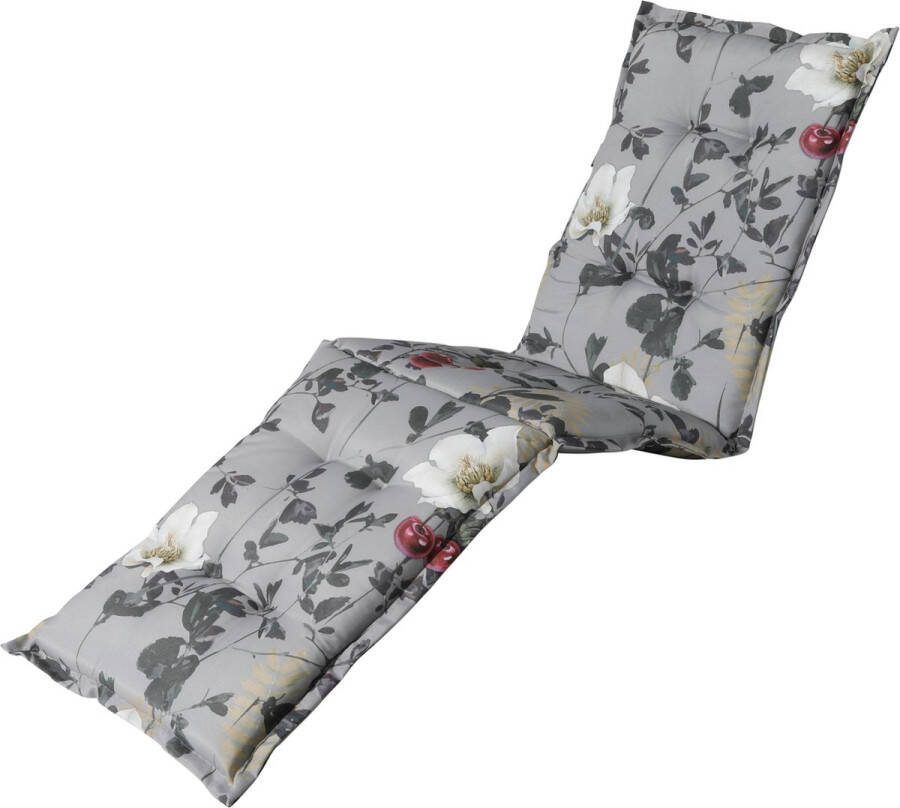 Madison Tuinkussen Loungekussen 200 x 60cm Zara Grijs Ligbedkussen