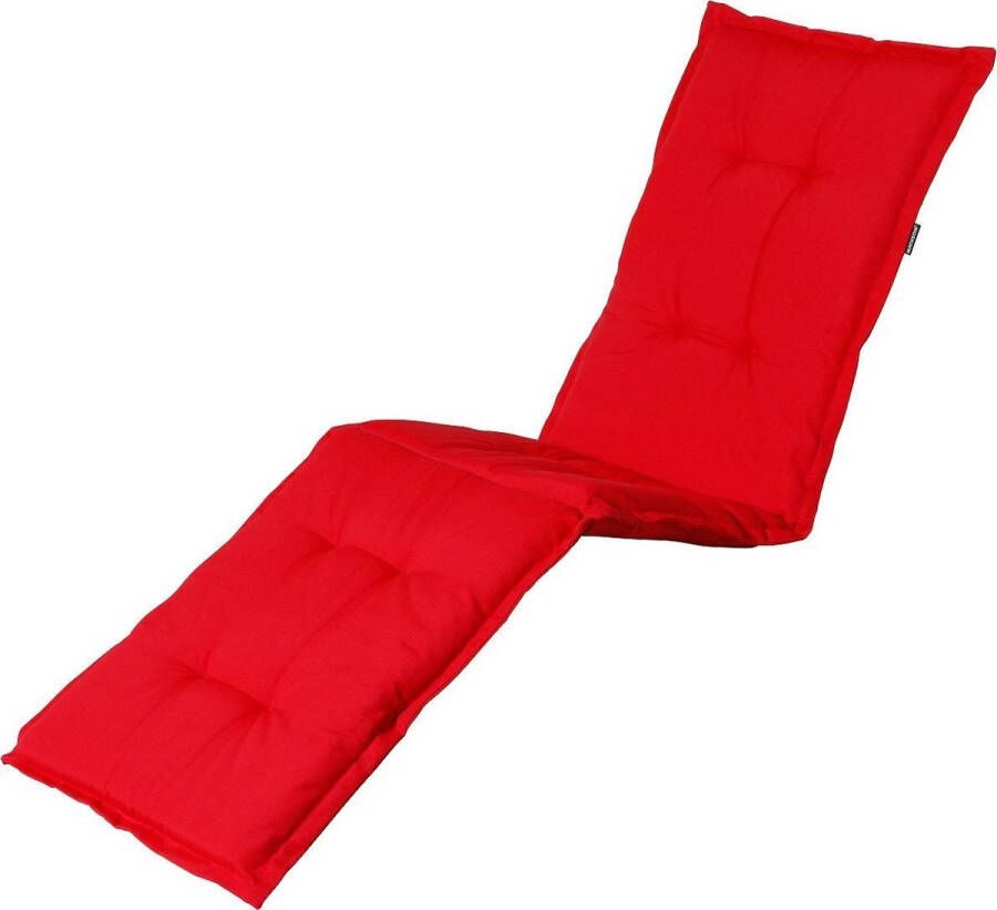 Madison Tuinkussen Loungekussen 200 x 65cm Panama Rood Ligbedkussen