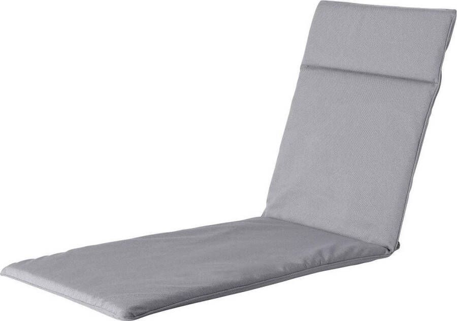 Madison Tuinkussen Outdoor 190 x 60cm Manchester Licht Grijs Ligbedkussen