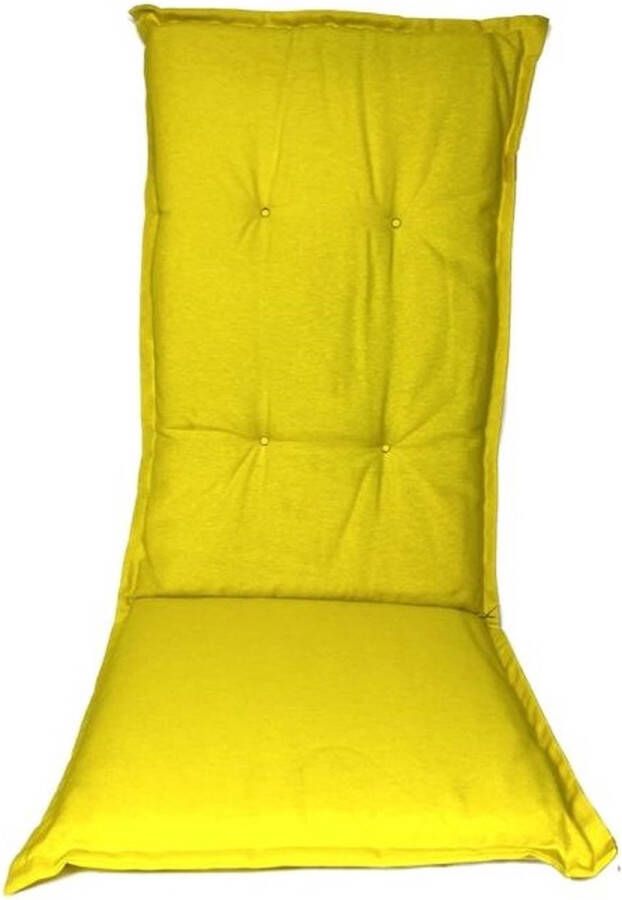 Madison Tuinstoelkussen hoge rug 50x123 cm Limone yellow