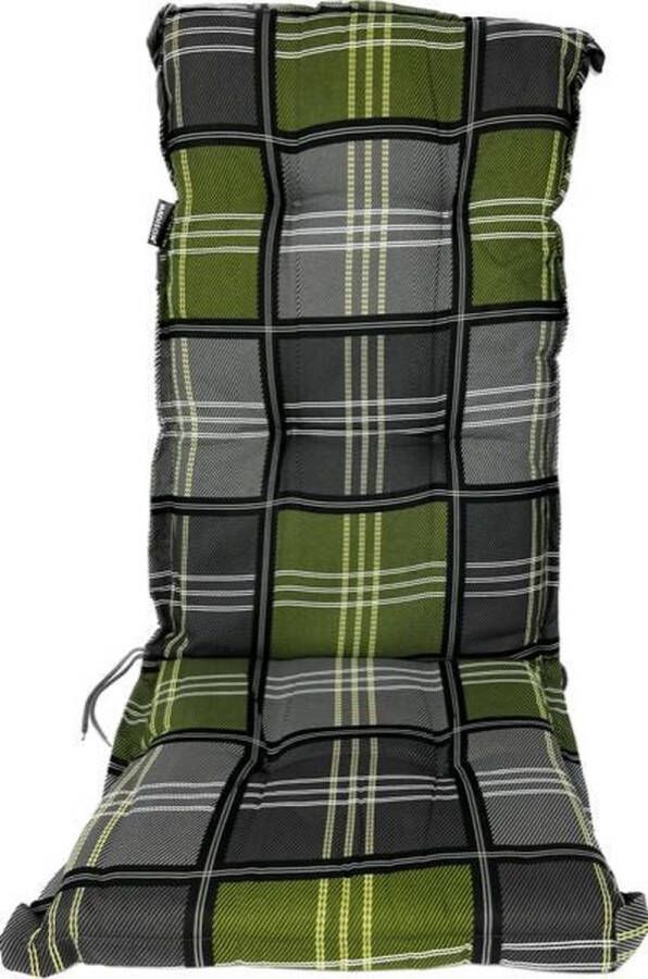 Madison Tuinstoelkussen Mona laag 106x45 cm Patchy olive
