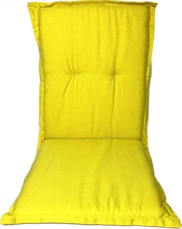 Madison Tuinstoelkussens 50x105 cm Rib yellow