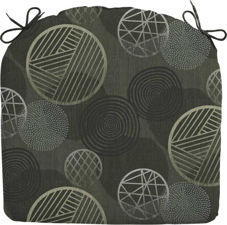 Madison Zitkussen Circle 46 X 48 Cm Katoen polyester Groen