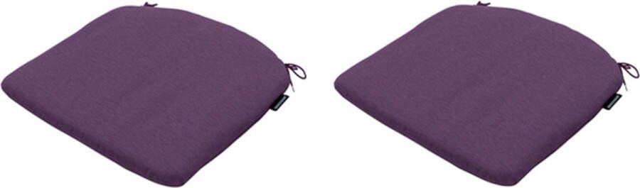 Madison Zitkussen Panama Purple 46x48cm 2 Stuks