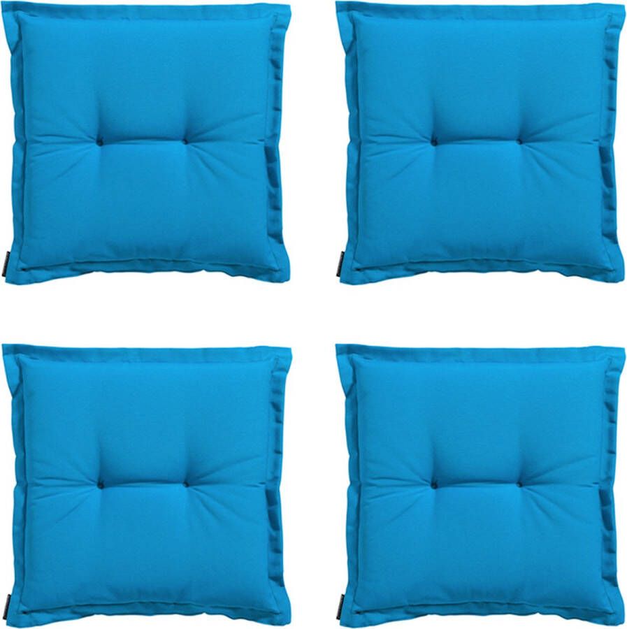 Madison Zitkussen Universeel Panama Aqua 50x50 Blauw 4 Stuks