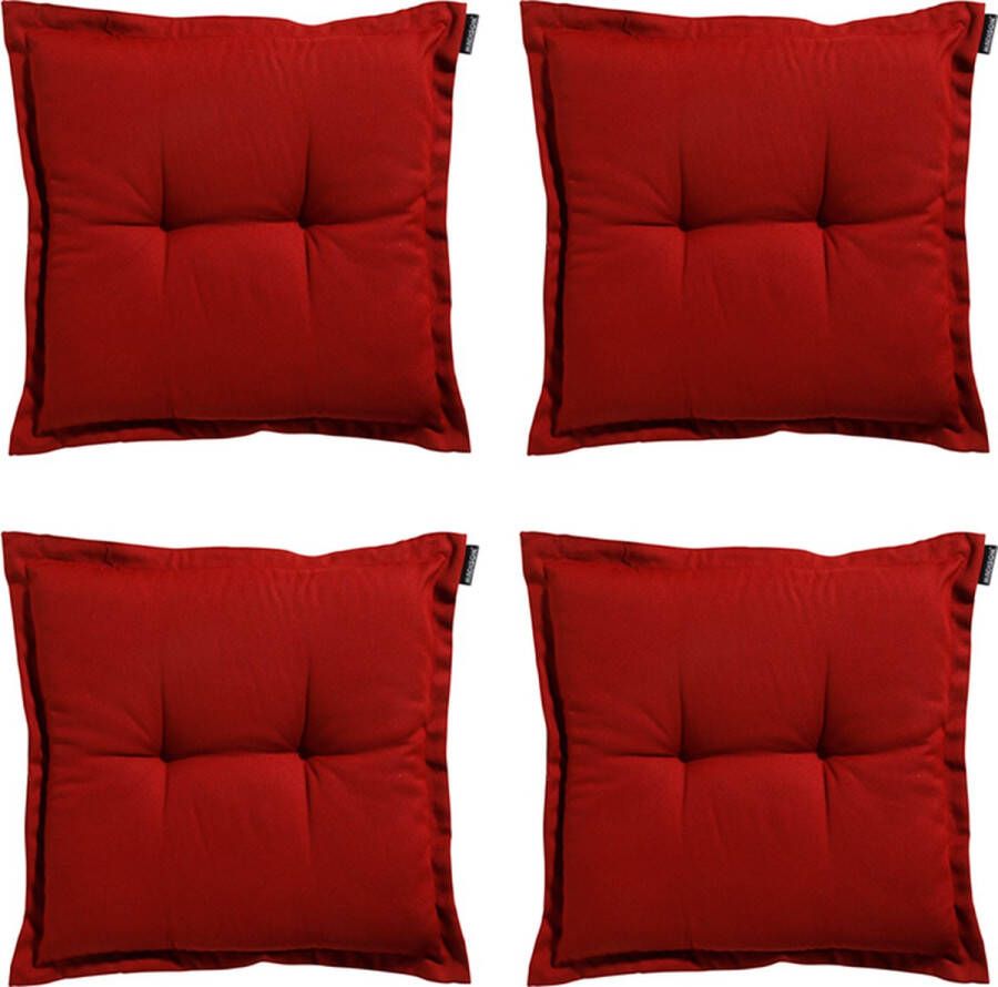 Madison Zitkussen Universeel Rib Red- 50x50 Rood 4 Stuks