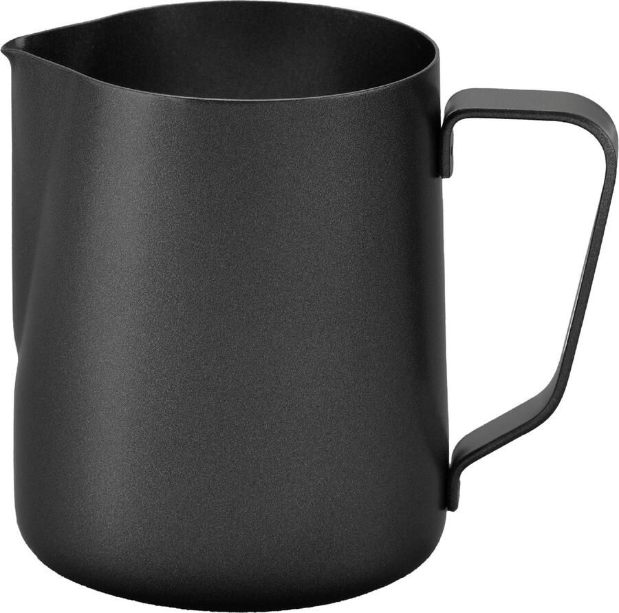 Maevory Melkopschuimkan van Roestvrijstaal (350ml) Zwart Antraciet Melkkannetje RVS Barista Melkkan