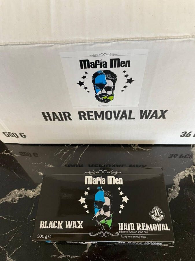 Mafia Men Ontharingswax Black 500ml-mg Mask Wax Black Professioneel Harsblock