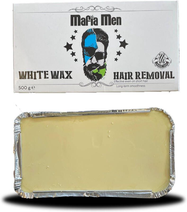 Mafia Men Ontharingswax White 500ml-mg Mask Wax Black Professioneel Harsblock