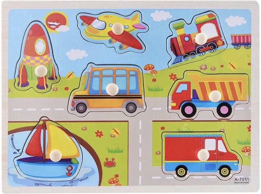 Magaza inlegpuzzel bus-raket-zeilboot