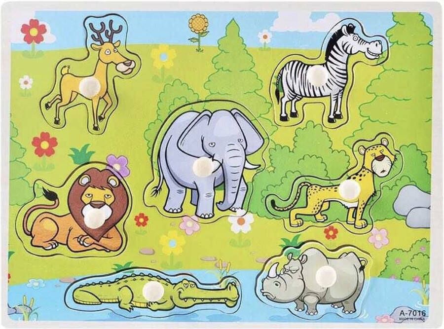 Magaza inlegpuzzel krokodil-zebra-nijlpaard