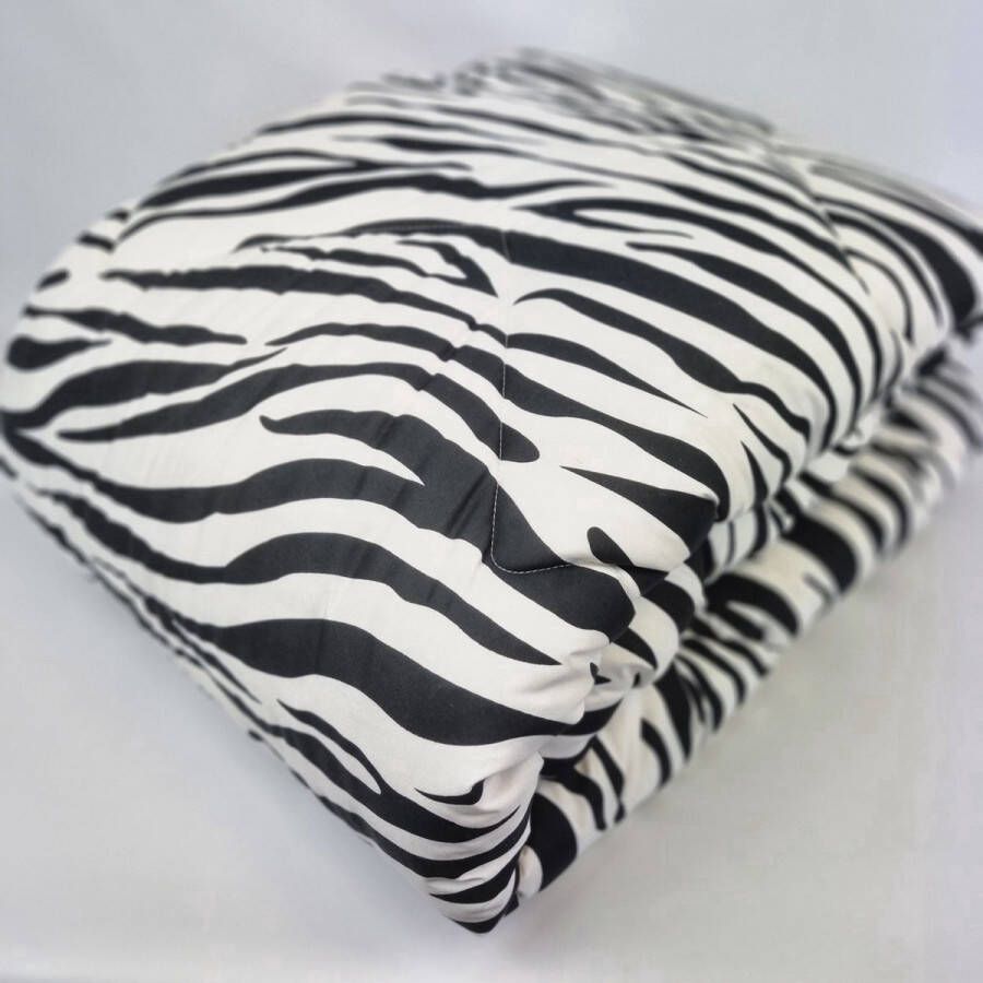 Magazijnenverkoop.nl Bedrukt Dekbed Zebra 200 x 200 cm Hoesloos Wasbaar Zonder Overtrek