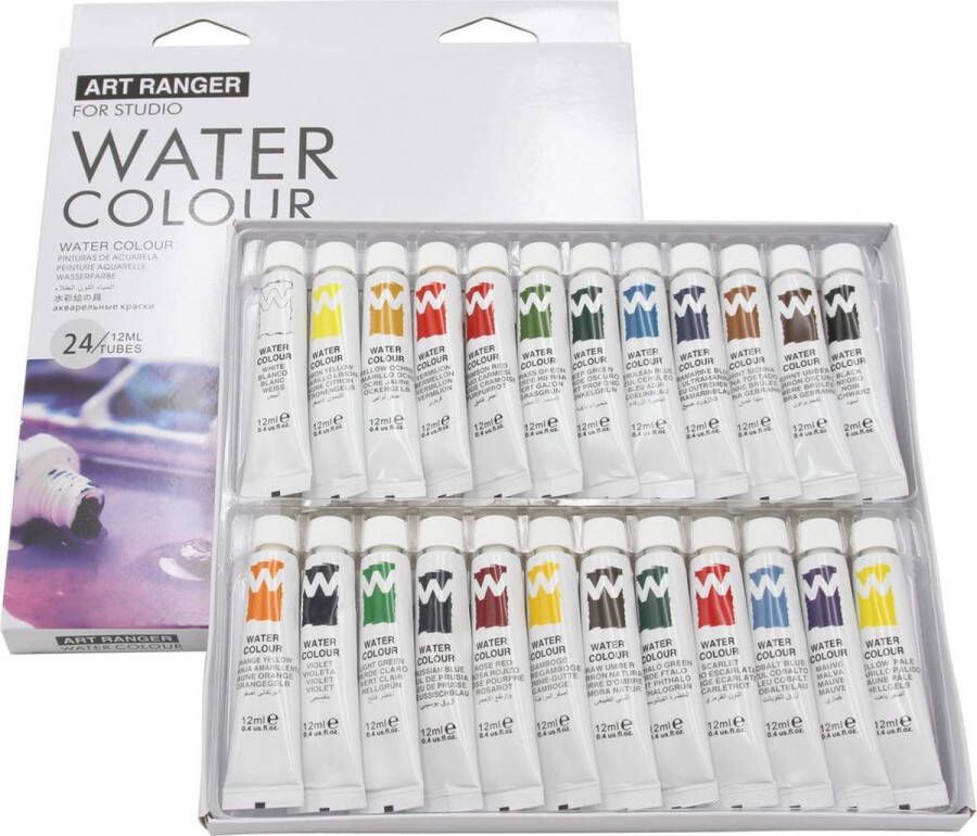 Magi Aquarelverf aquarel verf Waterverf set 24x12ml Basiskleuren