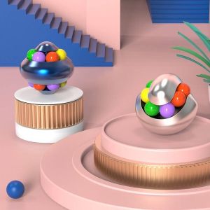 Magic Bean Roterende Tol Fidget Spinner Speelgoed voor Kinderen Licht Blauw Stressverlichtend Speelgoed