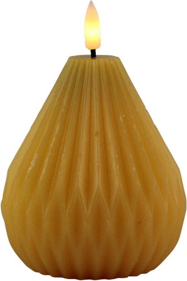 Magic Candles LED KAARS KEGEL MET TIMER ZACHT GEEL ORANJE SFEERVOL FLAKKERENDE LICHT VLAM WARM WHITE