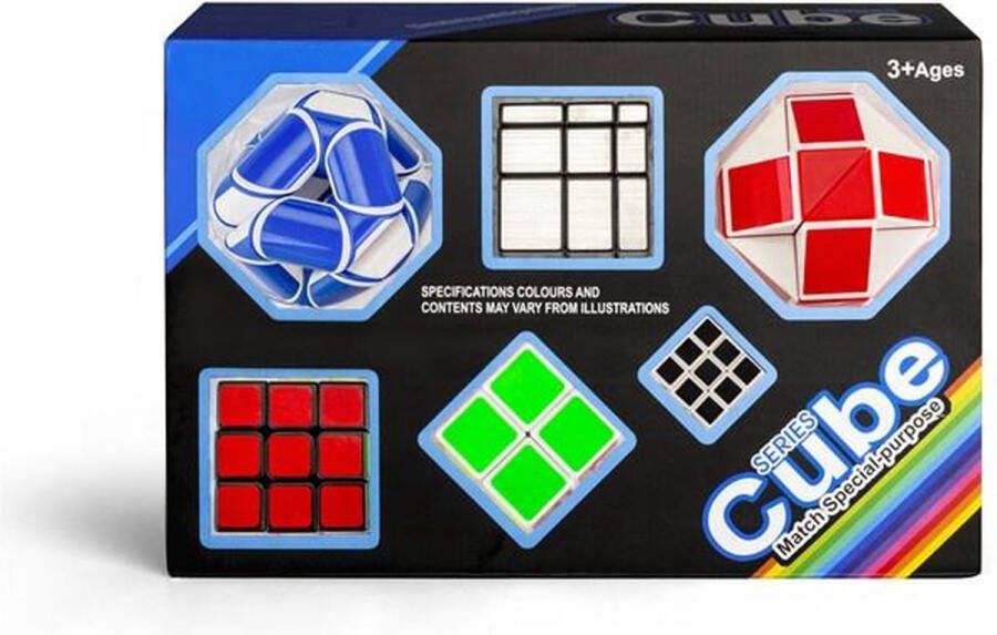 MAGIC CUBE Speed Cube Set 6 in 1 Series Cube s Puzzel Kubus Cadeauset Ruubiks Cube Breinbrekers