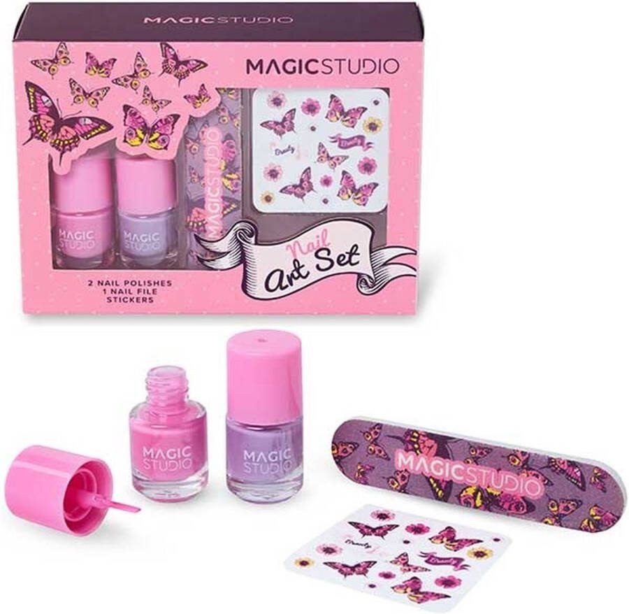 MAGIC STUDIO nagel deco beauty set 2 nagellak nagel deco stickers nagelvijl