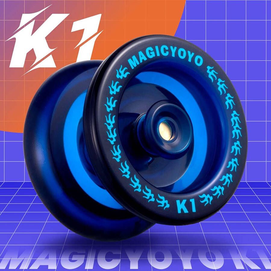 MagicYoyo K1 Responsive Professionele Magic Jojo K1 Spin Voor beginners inclusief opbergzakje handschoen en 5 touwtjes