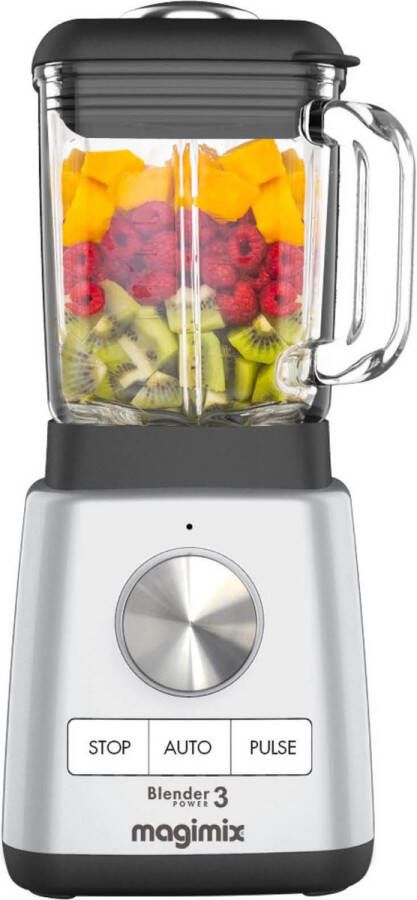 Magimix Blender Power 3 Smoothie Maker 1 2 Liter Ice Crusher Mat Chroom