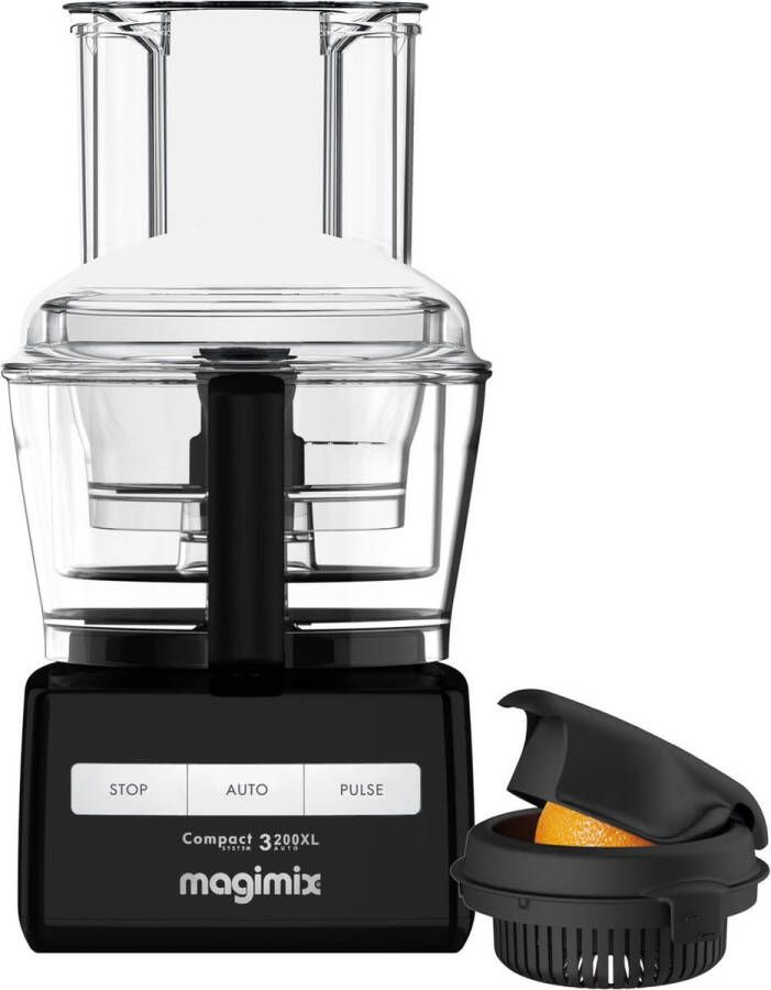 Magimix Foodprocessor CS 3200 XL Zwart Citruspers 30 jaar motorgarantie
