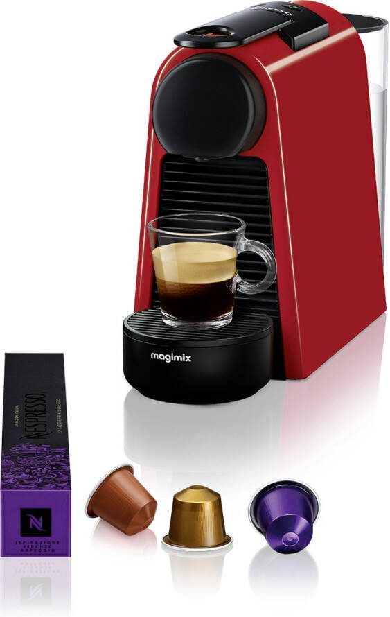 Magimix Nespresso Essenza Mini Koffiecupmachine Rood