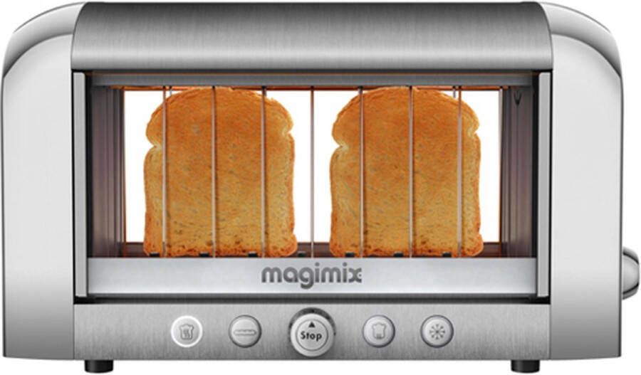 Magimix Vision Toaster Mat Chroom Quartz techniek 8 standen