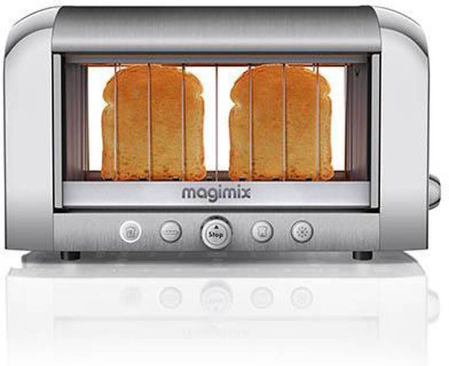 Magimix Vision Toaster Mat Chroom Quartz techniek 8 standen