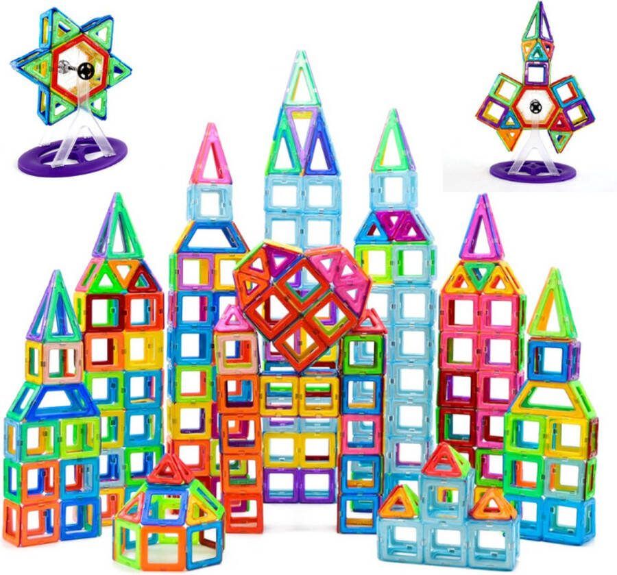 Magnaminds Magna Minds Magnetic Tiles Magnetisch Speelgoed 84 stuks Constructie speelgoed Magnetische tegels Montessori speelgoed Magnetic toys Magnetische bouwstenen Speelgoed 3-12 jaar Magnetische Bouwblokken