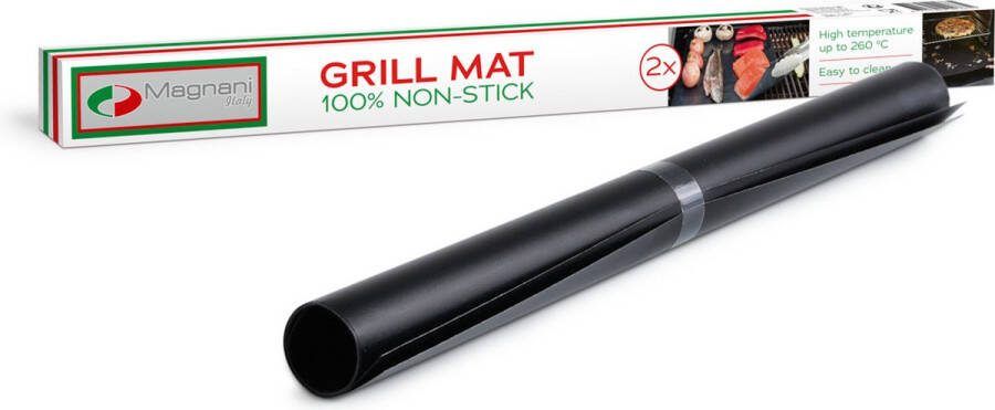 Magnani BBQ Grill Mat Duopack Non-stick Laag Ovenmat Vaatwasser Bestendig 30 x 40 cm 2pack
