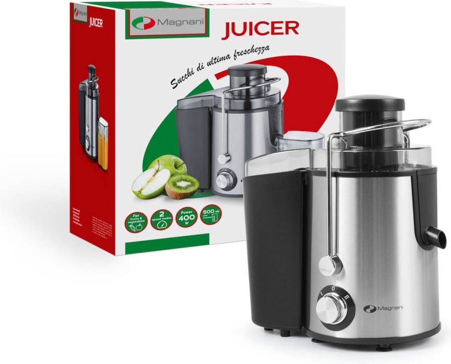 Magnani Juicer Sapcentrifuge 500 ml 2 Snelheden 400 W 38 5 x 36 x 19 5 cm