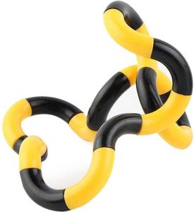 MahnaStore Tangl Toys Fidget Toys Fidget Twister Antistress Stress vermindering Stretchy Squichy Geel