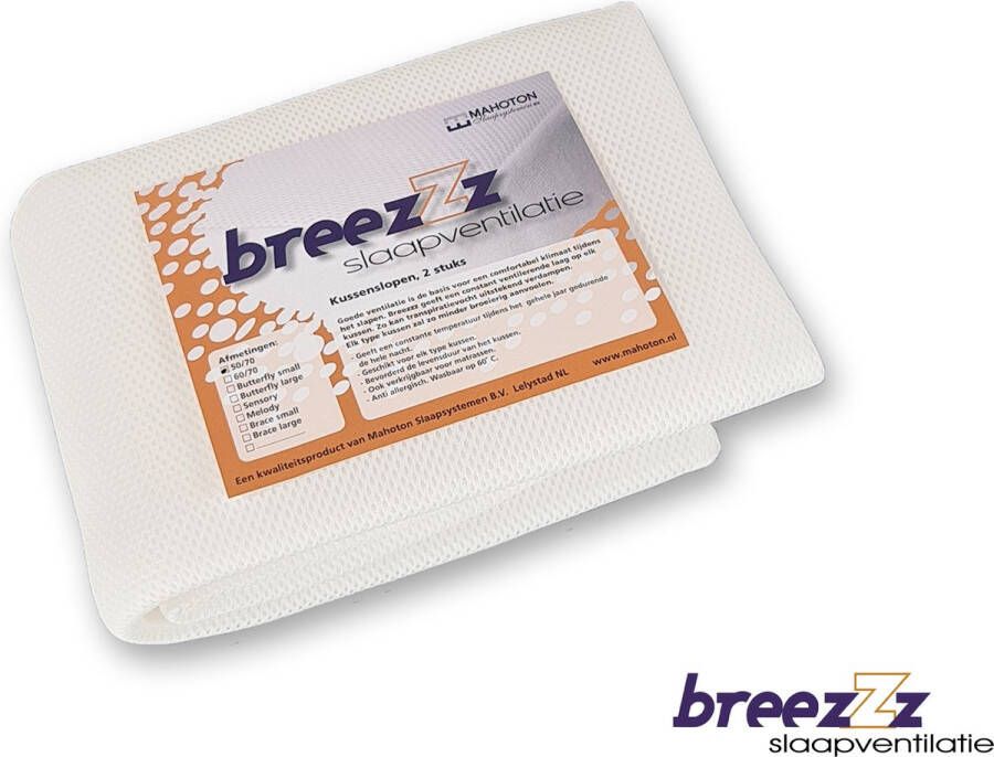 Mahoton Hoeslaken BreezZz 3D Ventilatie Boordhoogte 15 cm 100x210 cm