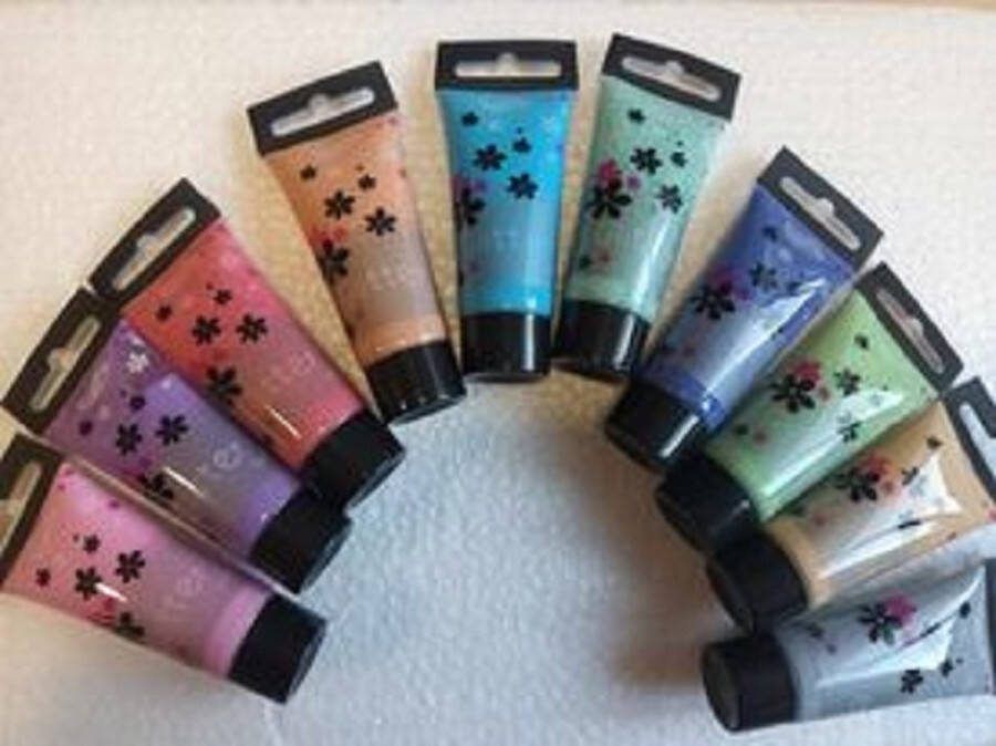 Maildor Glitterverf 10 stuks van 10 ml Verf