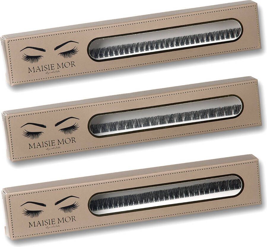 Maisie-Mor Wimpers- Bundel Sexy Nepwimpers Wimperextensions Cluster Lashes
