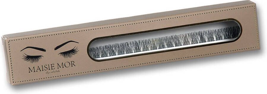 Maisie-Mor Wimpers Lovely 14mm Ribbon lashes Nepwimpers natuurlijk Wimpers Wimperextensions Cluster Lashes DIY
