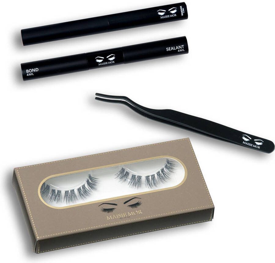Maisie-Mor Wimpers Starterset Tease 10mm Single lashes Nepwimpers Wimperextensions Cluster Lashes