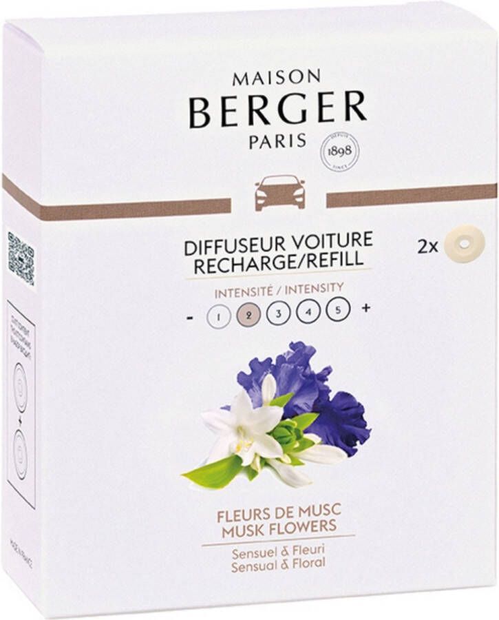 Maison Berger Auto Diffuser Refill Fleur de Musc