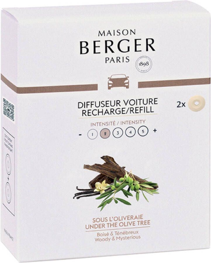 Maison Berger Paris Olive Tree Car Diffuser Recharge refill ( Pod Olivovníkem ) Náhradní Náplň Do Difuzéru Do Auta