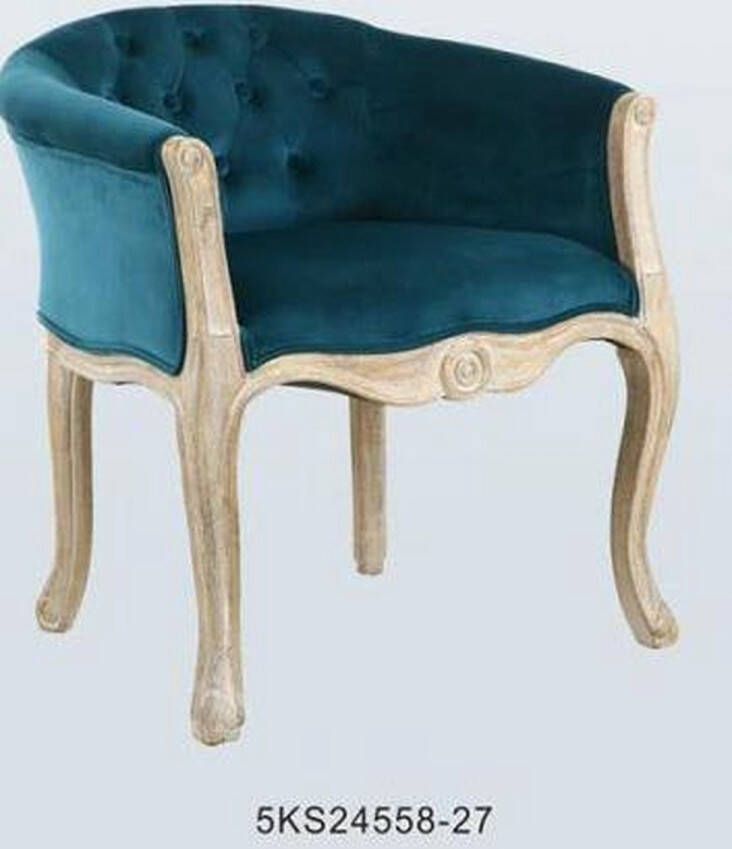 Maison de france Nachtkastje bed header linen rubberwood 160x6x120 turquoise