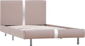 Maison Exclusive Bedframe kunstleer cappuccino 90x200 cm